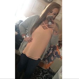 Torrid Orange Criss-Cross Blouse